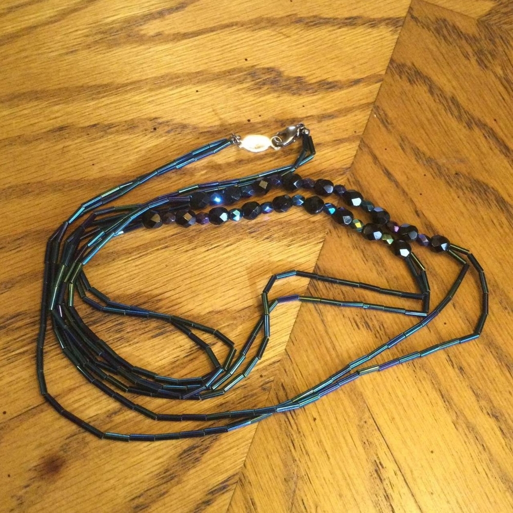 Oil slick necklace
